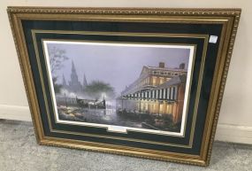 Cafe in the View Carre Print
