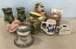 Pottery, Resin Baskets, and Collectibles