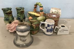 Pottery, Resin Baskets, and Collectibles