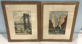 Print of City Views Framed