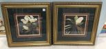 Pair of Framed Magnolia Print by Peggy Knight 1995