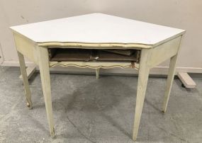 Dixie Furniture French Provincial Painted Corner Desk