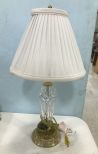 Small Pressed Glass Table Lamp