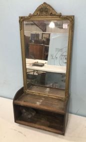 Vintage Rectangular Gold Wall Mirror