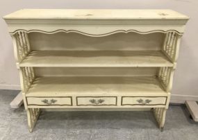 French Provincial Painted Hutch Top