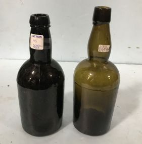 Pair of Antique Glass Bottles