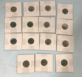 15 Ancient Roman Bronze Coins of Constantine
