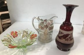 Three Collectible Glass Pieces