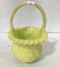 Green Ruffled Basket