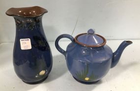 Torquay Kingfisher Tea Pot and Vase