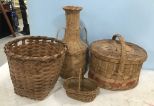 Four Woven Baskets