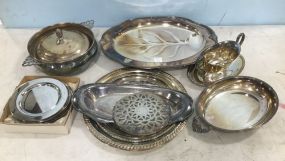 Group of Silver Plate Serving Pieces