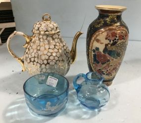 Pottery Pieces and Glass