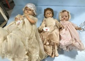 Three Vintage Collectible Dolls