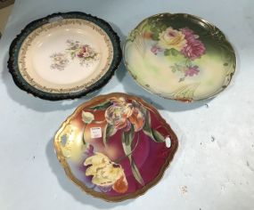 Three Hand Painted Chargers