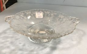 Rose Point Footed Bowl