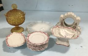 Small Plates, dinner Set, Candy Dish, and Clock Holder