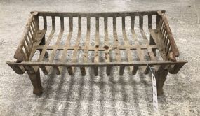 Antique Iron Fireplace Grate