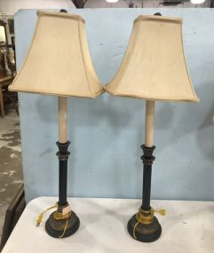 Pair of Modern Candlestick Table Lamps