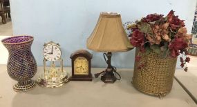 Decorative Vase, Clocks, Lamps and Planter