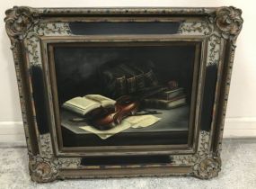 Modern Decor Violin Print Painting