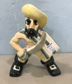 Vintage Shearwater Caped Pirate Sword Ceramic Figurine