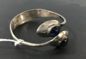 Vintage Silver Tong Custom Made Bracelet