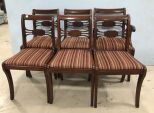 Six Duncan Phyfe Style Dinning Chairs