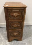 Vintage Victorian Style  Three Drawer End Table
