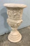 Ceramic Painted Grecian Urn Planter