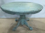 Painted Round Pedestal Dinning Table