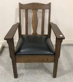 Mission Style Oak Arm Chair