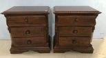 Broyhill Pair of Modern Cherry Night Stands