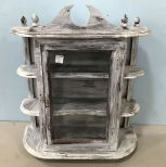 Painted White Small Display Cabinet