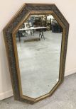 Modern Gold Gilt Polygon Sided Wall Mirror