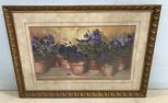 Gold Gilt Framed Flower Print