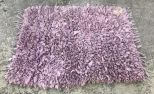 Pink Color Cloth Shag Rug