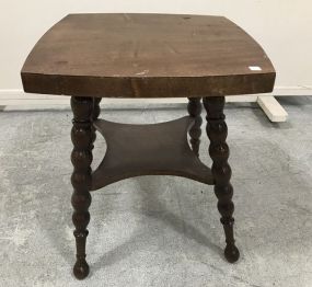 Vintage Square Top Lamp Table