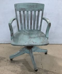 Painted Mission Style Office Chair