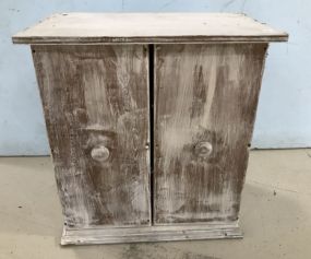 Painted Double Door Spice Cabinet