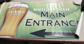 Harp Lager Main Entrance Poster