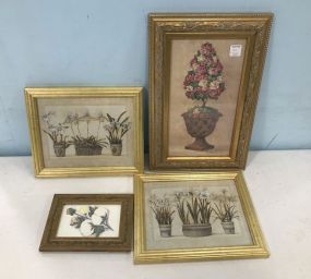 Four Framed Decor Prints