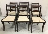 Six Vintage Sheraton Style Dinning Chairs
