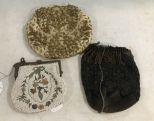 Three Vintage Beaded Purses