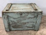Hand Made Painted Primitive Style Storage Trunk