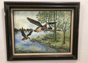 Mallard Duck Painting by JHG