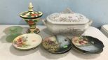 Tureen, Jar, and Collectible Plates