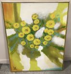 Large Signed Sunflower Painting