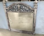 Modern Ornate Painted Dresser Mirror