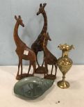 Giraffe Decor and Vase